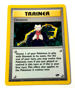 Giovanni - 18/132 - Pokemon Gym Challenge Unlimited Holo Rare Card WOTC LP Card - Image 1