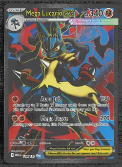 ME01: Mega Evolution Mega Lucario ex #160/132 Ultra Rare Pokemon Card - Image 1