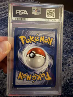 PSA 8 NM/MINT Rainbow Energy 17/82 1ST EDITION Team Rocket HOLO Pokemon Card - Image 2