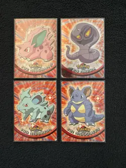 Pokemon TCG 4 Pokemon Card Lot - Topps Chrome Pokemon (4 Cards) - Image 1