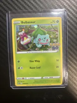 Bulbasaur SWSH231 Pokemon Go Black Star Promo Holo NM Pokemon Card - Image 1