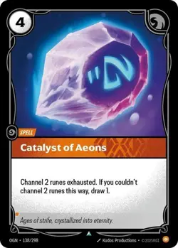 Riftbound Catalyst Of Aeons Card OGN 138/298 English League of Legends - Image 1