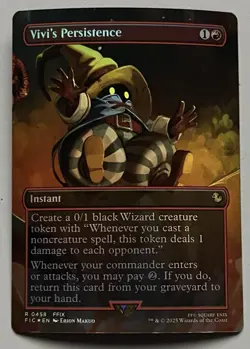 MTG Final Fantasy Commander Vivi’s Persistence Instant RARE FOIL #0458 - Image 1