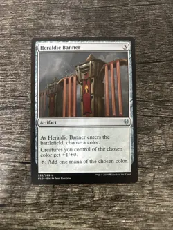 MTG 1x Heraldic Banner x1 LP Throne of Eldraine - Image 1