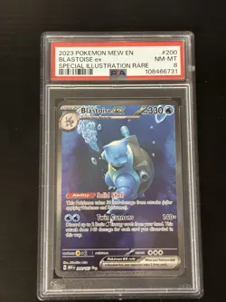 Pokemon Blastoise ex 200/165 Sv: Scarlet & Violet 151 Illustration Rare Holo EX - Image 1