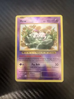 Pokemon Mew TCG Holo Rare Card XY Evolutions 53/108 LP/NM Condition 2016 - Image 1