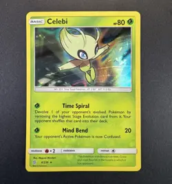CELEBI HOLO RARE UNIFIED MINDS 4/236 SUN & MOON POKEMON CARD NM - Image 1