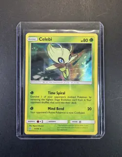CELEBI HOLO RARE UNIFIED MINDS 4/236 SUN & MOON POKEMON CARD NM - Image 3