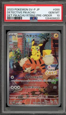 Pokemon Detective Pikachu Returns Preorder JPN FA Promo 098/SV-P PSA 10 Gem Mint - Image 1