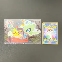 Pokemon Pikachu Celebi Clear Card Pokemon Center Kyoto Promo 2019 Japan NM - Image 5
