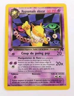 Dark Hypno (Hypnomade Obscur) French 1st Ed Pokemon Team Rocket 26/82 Non Holo - Image 3