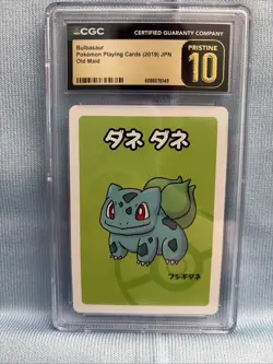 CGC 10 Pristine! Bulbasaur Old Maid 2019 Japanese Pokemon Card - Image 1