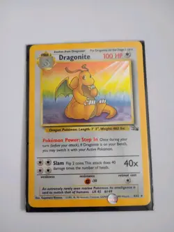 Dragonite 4/62 Holo Pokemon Card WOTC TCG Fossil Set Vintage Near MINT (NM) !!! - Image 1