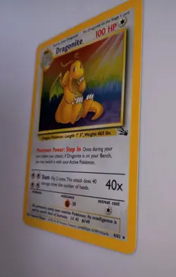 Dragonite 4/62 Holo Pokemon Card WOTC TCG Fossil Set Vintage Near MINT (NM) !!! - Image 2