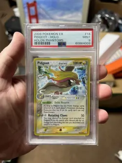 Pokemon PSA 9 MINT Pidgeot 14/110 EX Holon Phantoms Holofoil Rare 2006 - Image 1