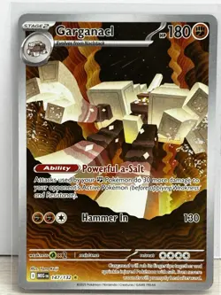 2025 Pokemon Mega Evolution Garganacl Illustration Rare #147/132 - Image 1