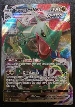 Rayquaza VMAX Full Art 101/159 Crown Zenith Pokemon 2023 c - Image 1