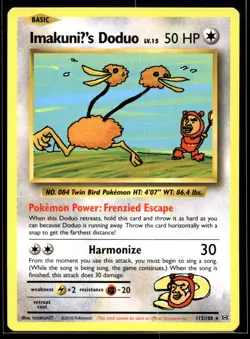 2016 Pokemon XY Evolutions 112 Imakuni's Doduo Secret Rare NM - Image 1