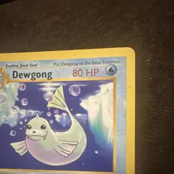 Pokemon TCG Dewgong Base Set Shadowless 25/102 1st Edition 1999 MP - Image 4