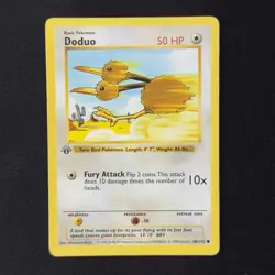 Doduo 48/102 Base Set Shadowless 1st Edition Pokemon Vintage 1999 English - Image 1