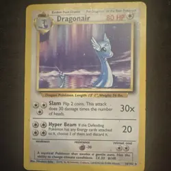 Pokemon TCG Dragonair Base Set 18/102 Regular 1999 80 HP Rare Stage 1 - Image 1