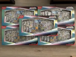 Pokemon TCG Prismatic Evolutions Lucario EX Tyranitar EX Premium Collection 5X - Image 1