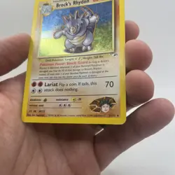 Pokemon TCG - Brock's Rhydon Gym Heroes 2/132 Holo Unlimited - LIGHTLY PLAYED - Image 5