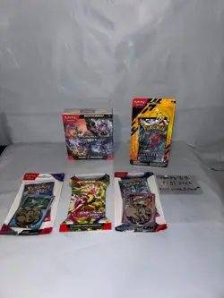 Large Sealed Pokemon Lot, mixed sets, blisters, Temporal Forces Booster Bundle - Image 1