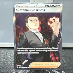 Giovanni's Charisma 197/165 Full Art SR Pokemon 151 English - Image 1