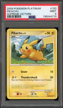 Pokemon Pikachu Supreme Victors #120 PSA 9 Mint - Image 1
