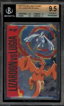 Pokemon Charizard VS Lugia Meiji Promo #13 BGS 9.5 Gem Mint - Image 1