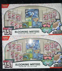 POKEMON TCG: Scarlet & Violet 151 Blooming Waters Collection lot of 2 SEALED NEW - Image 1