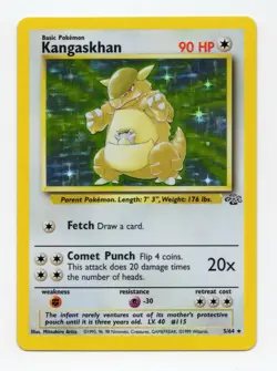 Pokemon TCG Kangaskhan Holo Rare Jungle 5/64 NM - Image 1