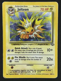 Jolteon (4) Holo Rare Holo Jungle 04/64 Pokemon ⭐ HP ⭐ - Image 1