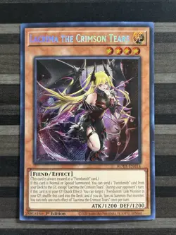 Yugioh | Lacrima the Crimson Tears | ROTA | Secret Rare | 1st Edition | NM - Image 1