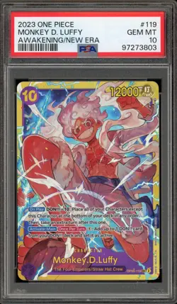 One Piece CCG Monkey.D.Luffy Awakening of the New Era OP05-119 PSA 10 Gem Mint - Image 1