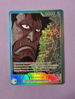 TCG One Piece English Kin'emon (Alternate Art) OP02-025 Paramount War Foil - Image 1