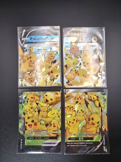 Pikachu V UNION HOLO COMPLETE SET x4 Cards (NM) SWSH139 SWSH140 SWSH141 SWSH142 - Image 1