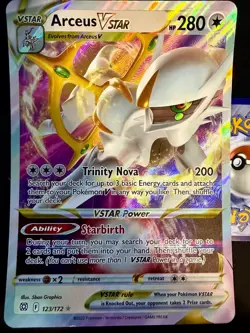 JUMBO Arceus VSTAR 123/172 Brilliant Stars Pokemon Card Near Mint NM - Image 1