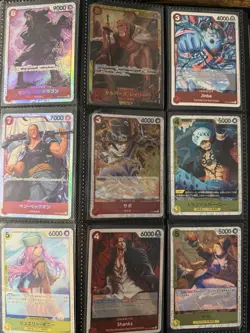 One Piece Card Game HUGE Lot 360 Cards SR R UC C + Binder | Luffy Shanks Zoro - Image 2
