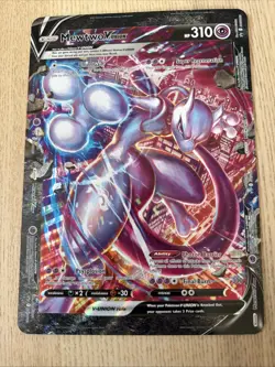 Mewtwo V Union Card SWSH161 Black Star Promo Pokemon Jumbo - Image 1