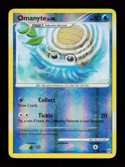 Omanyte 70/99 Common Arceus Reverse Holo Pokemon Card - Image 1