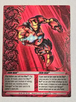 BAKUGAN EVOLUTIONS COLLECTIBLE Marvel Iron Man Card 2011 - Image 1