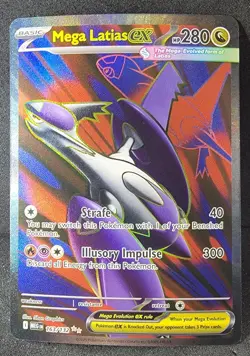 Mega Latias EX 163/132 Me01: Mega Evolution Ultra Rare Holo Card NM Condition - Image 1