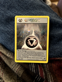 Pokemon Neo Genesis TCG Metal Energy 19/111 Holo Unlimited Rare Card MP Vintage - Image 1