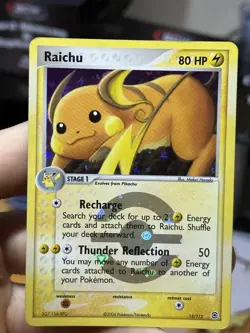 Raichu 12/112 EX FireRed LeafGreen 2004 Reverse Holo Rare Pokemon Card TCG - Image 5