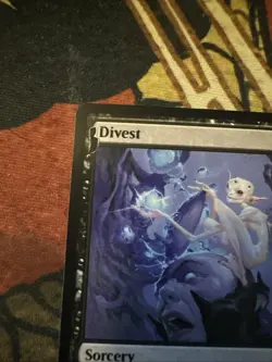 Mtg Magic Dominaria Divest Print Artifact Misprint Error Card - Image 2