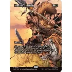 Hunter's Insight Borderless 0035 MTG Marvel Universe Eternal Mythic NP - Image 1