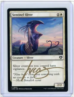 Sentinel Sliver Commander Masters Signed Artist Proof MTG - Image 1