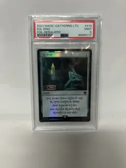 Wizards of the Coast Sol Ring Foil Serialized #410 PSA 9 Commander LOTR MTG - Image 1